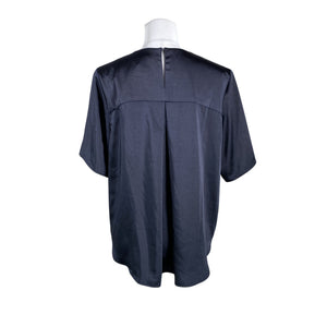 Unisex Samsoe&Samsoe - Lühikeste käistega pluus, suurus 38 - Sinine (2)