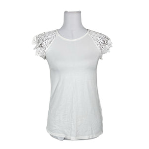 Unisex Esprit - Lühikeste käistega pluus, suurus 34 - Valge (1)