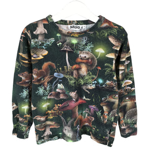 Unisex Molo Kids - Trikotaažist pluus, suurus 110 - 116 - Roheline (1)
