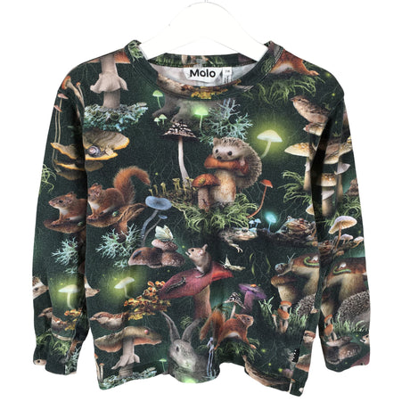 Unisex Molo Kids - Trikotaažist pluus, suurus 110 - 116 - Roheline ()