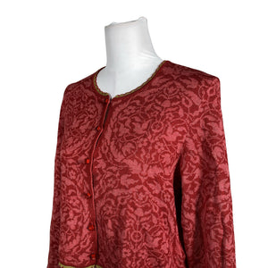 Unisex Oleana - Kardigan, suurus 38 - Punane (2)
