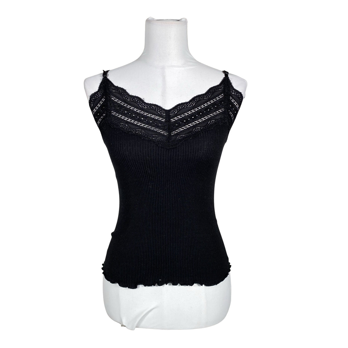Unisex Rosemunde - Trikotaažist topp, suurus 34 - Must (1)