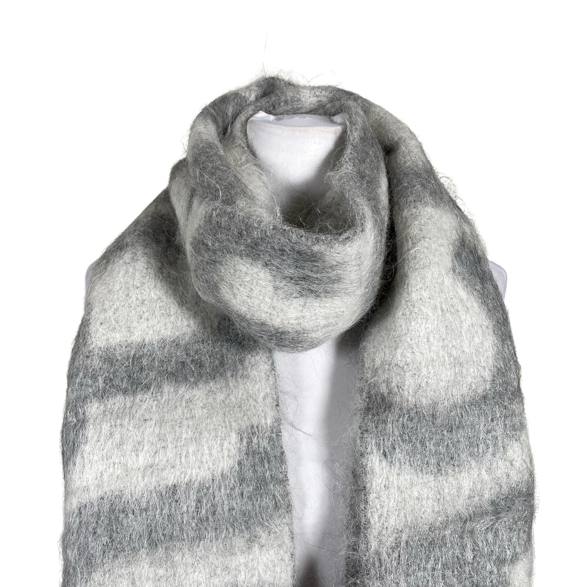 Unisex Acne Studios - Õhuke sall, suurus Midi - Hall (2)