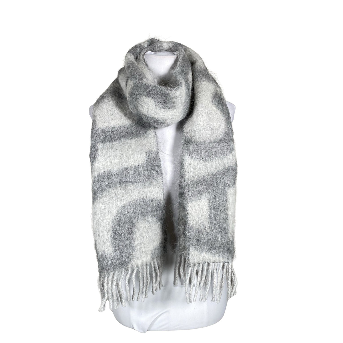 Unisex Acne Studios - Õhuke sall, suurus Midi - Hall (1)