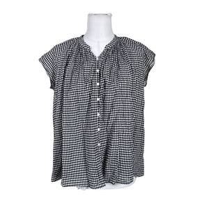 Unisex Muji - Lühikeste käistega pluus, suurus 38 - Must (1)