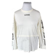 Unisex Ganni - Trikotaažist pluus, suurus 42 - Looduslik valge ()