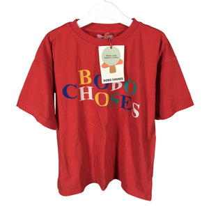 Unisex Bobo Choses - T-särk, suurus 128 - 134 - Punane (1)