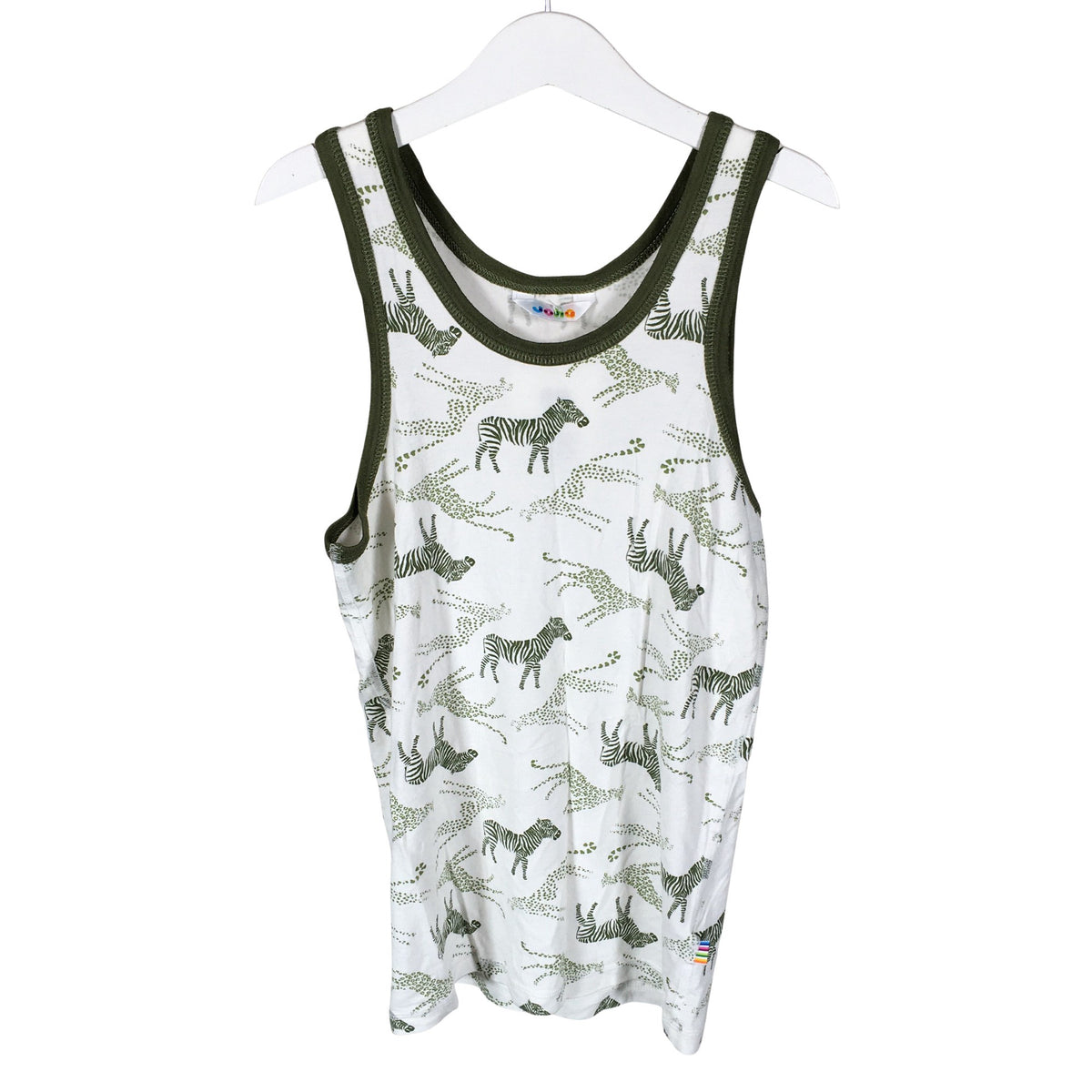 Unisex Joha - Trikotaažist topp, suurus 134 - 140 - Valge (1)