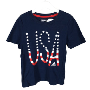 Unisex Adidas - T-särk, suurus 122 - 128 - Sinine (1)