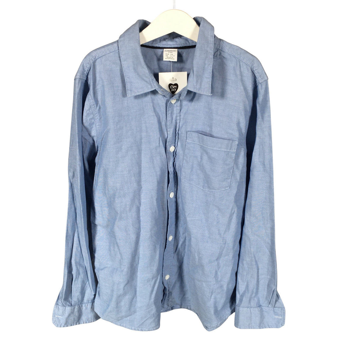 Unisex Lindex - Triiksärk, suurus 140 - 146 - Helesinine (1)