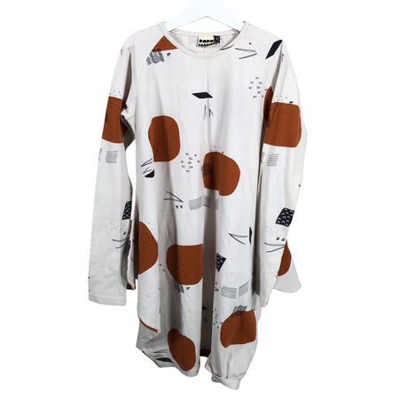 Unisex Papu - Trikotaažist kleit, suurus 146 - 152 - Valge ()