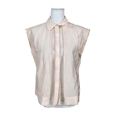 Unisex Copenhagen Muse - Lühikeste käistega pluus, suurus 36 - Heleroosa ()