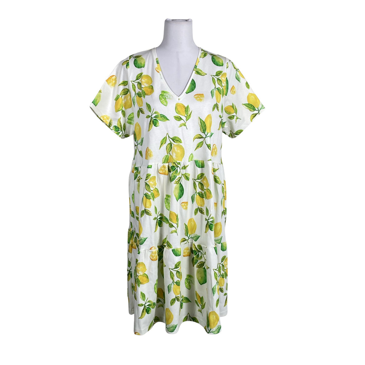 Unisex Toive - Trikotaažist kleit, suurus 40 - Valge (1)