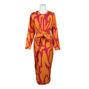 Unisex Nakoa - Trikotaažist kleit, suurus 40 - Oranž (1)