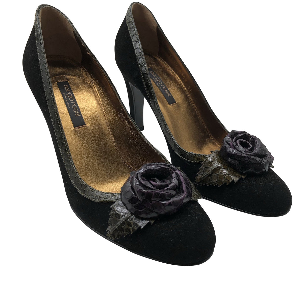 Unisex Sergio Rossi - Kontsakingad, suurus 38 - Must (2)