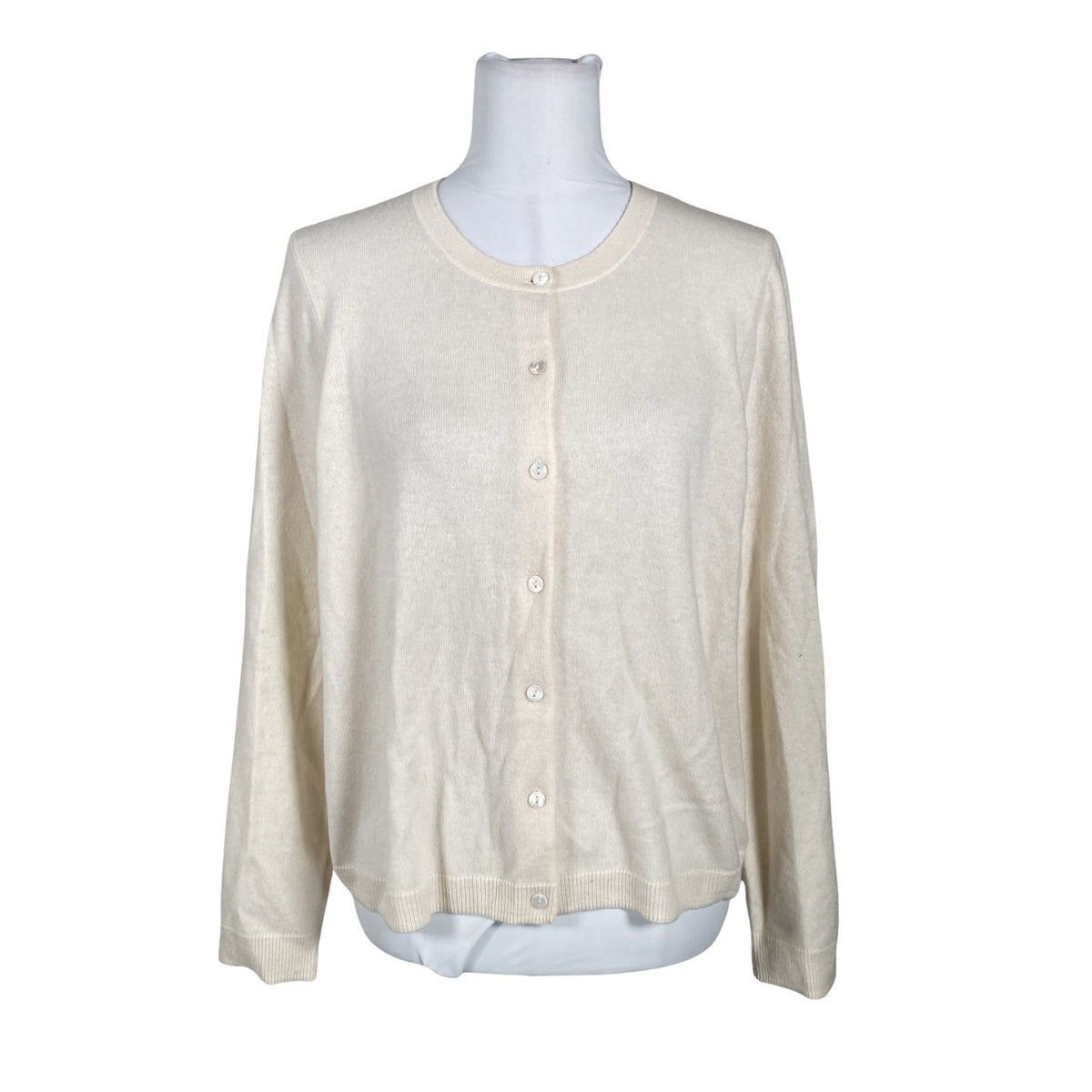 Unisex Essentials by Stockmann - Kardigan, suurus 40 - Looduslik valge (1)
