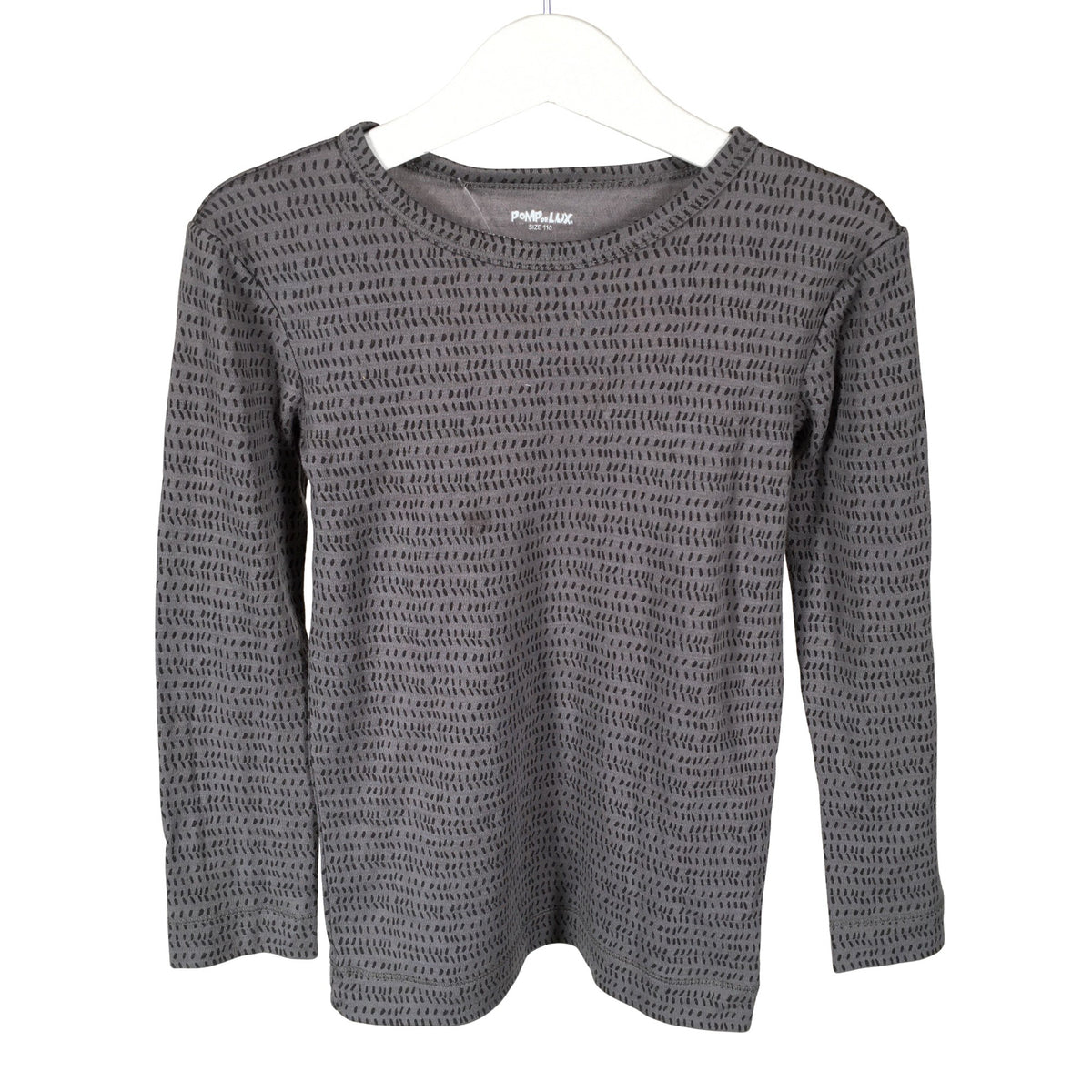 Unisex POMPdeLUX - Trikotaažist pluus, suurus 110 - 116 - Hall (1)