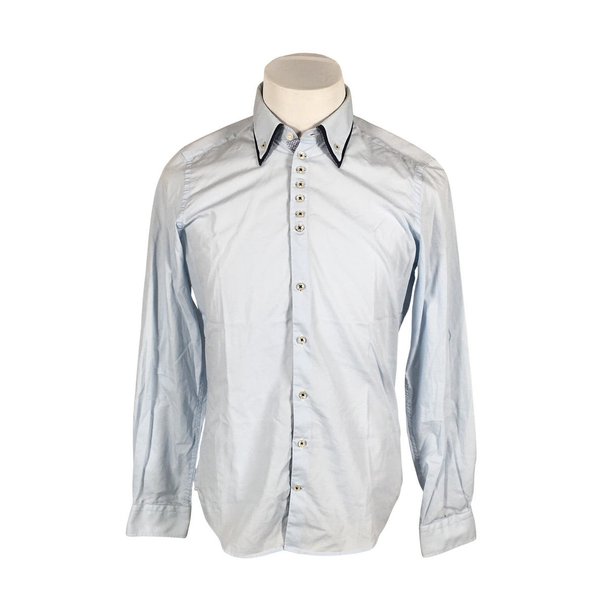 Unisex 7Camicie - Triiksärk, suurus S - Helesinine (1)