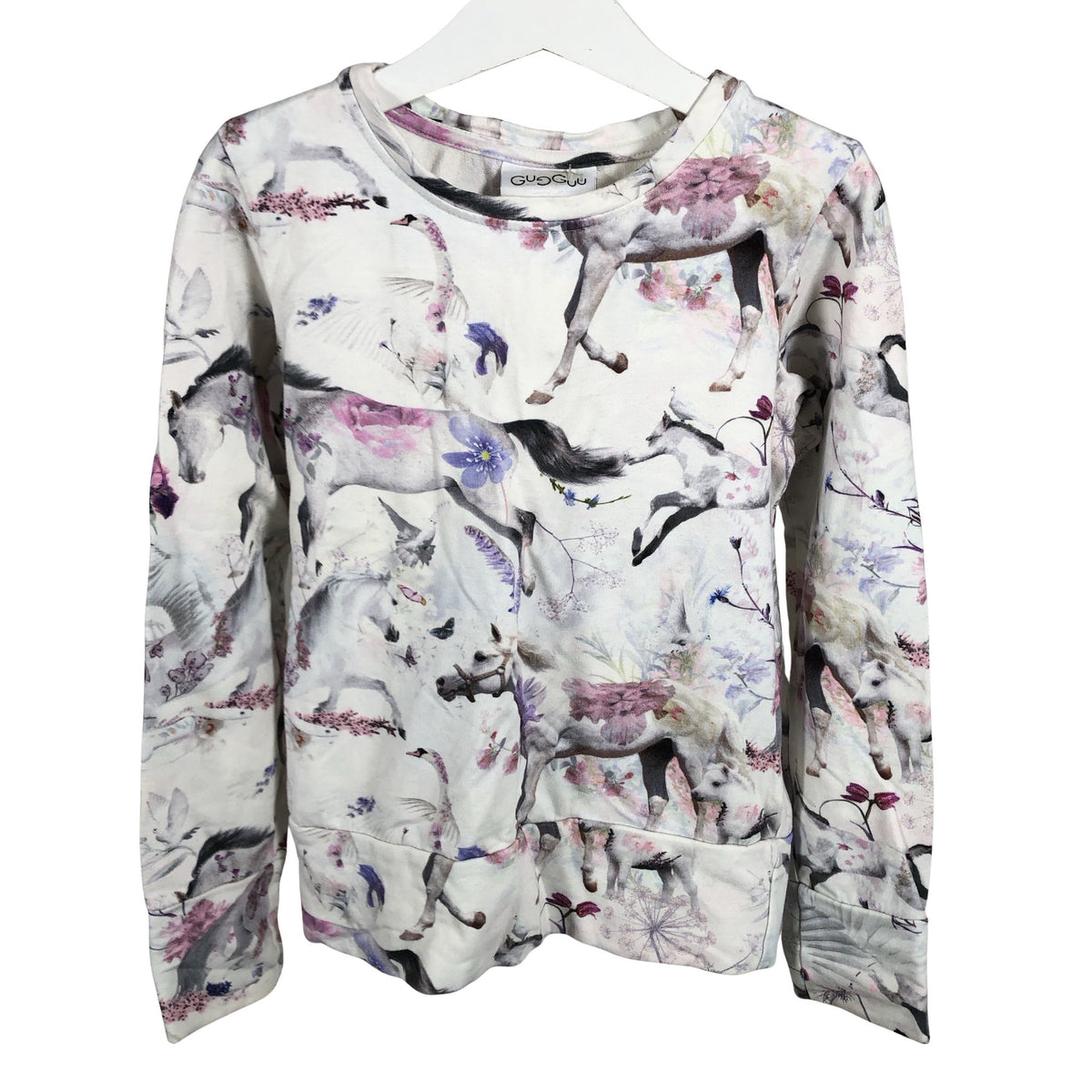 Unisex Gugguu - Dressikangast pluus, suurus 122 - 128 - Valge (1)
