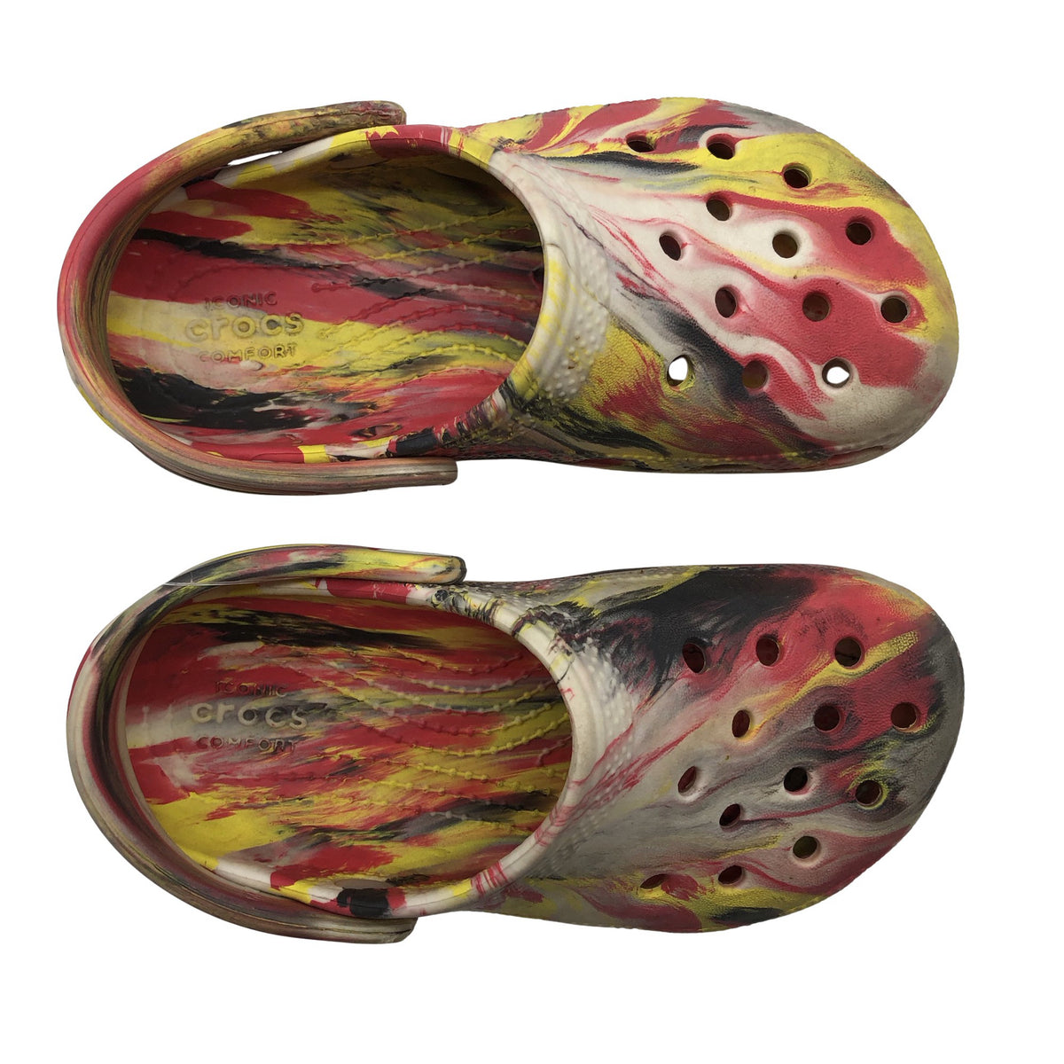 Unisex Crocs - Lahtise kannaga jalanõud, suurus 28 - Kollane (1)