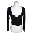 Unisex Even&Odd - Trikotaažist pluus, suurus 36 - Must ()