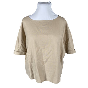 Unisex London Fog - Lühikeste käistega pluus, suurus 42 - Pruun (1)