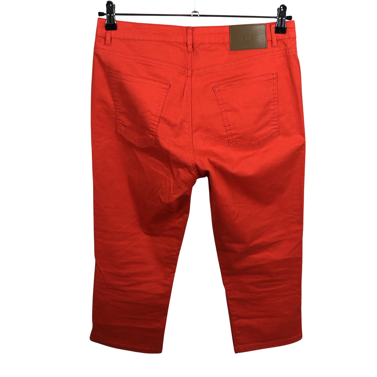 Unisex Nanso - Teksast poolpikad püksid, suurus 40 - Punane (2)