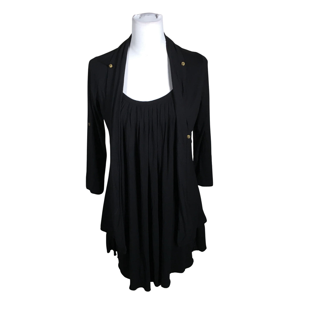 Unisex Khujo - Trikotaažist tuunika, suurus 38 - Must (1)