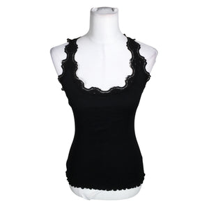 Unisex Rosemunde - Trikotaažist topp, suurus 36 - Must (1)