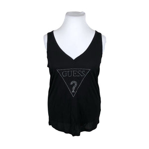 Unisex Guess - Trikotaažist topp, suurus 42 - Must (1)