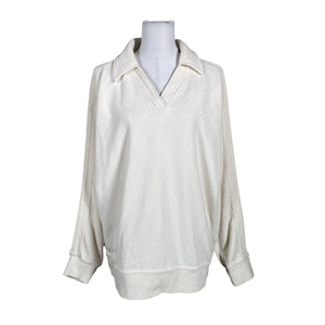 Unisex Adidas - Dressikangast pluus, suurus 40 - Beige (1)