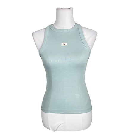 Unisex Calvin Klein Jeans - Trikotaažist topp, suurus 36 - Helesinine ()