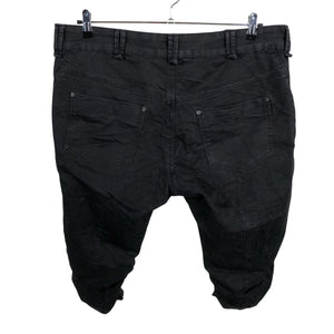 Unisex Zizzi - Teksast poolpikad püksid, suurus 48 - Must (2)