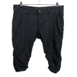 Unisex Zizzi - Teksast poolpikad püksid, suurus 48 - Must ()