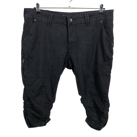 Unisex Zizzi - Teksast poolpikad püksid, suurus 48 - Must ()