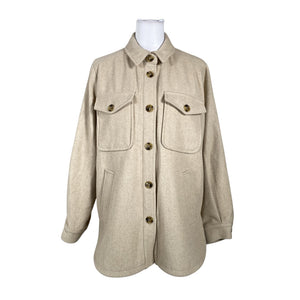 Unisex Part two - Villane mantel, suurus 40 - Beige (1)