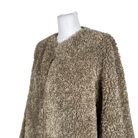 Unisex Gauhar - Kunstkarusnahast mantel, suurus 38 - Pruun (2)