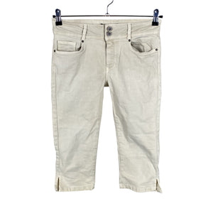 Unisex Soyaconcept - Teksast poolpikad püksid, suurus W30 - Beige (1)