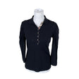 Unisex Burberry Brit - Polosärk, suurus 38 - Must ()