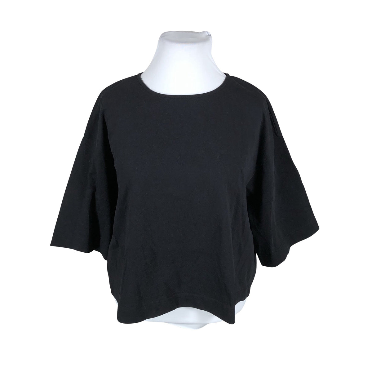 Unisex Ristomatti ratia - Trikotaažist pluus, suurus 42 - Must (1)