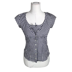 Unisex Ril's - Lühikeste käistega pluus, suurus 34 - Sinine (1)