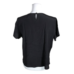 Unisex R-collection - Lühikeste käistega pluus, suurus 36 - Must (2)
