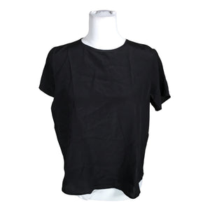 Unisex R-collection - Lühikeste käistega pluus, suurus 36 - Must (1)