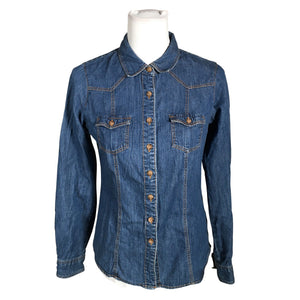 Unisex Boden - Teksasärk, suurus 36 - Sinine (1)