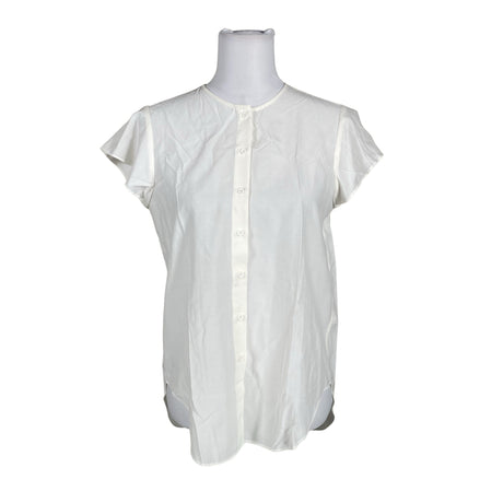 Unisex French Connection - Lühikeste käistega pluus, suurus 38 - Looduslik valge ()