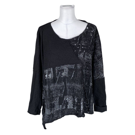 Unisex Nü Denmark - Kootud tuunika, suurus 40 - Must ()
