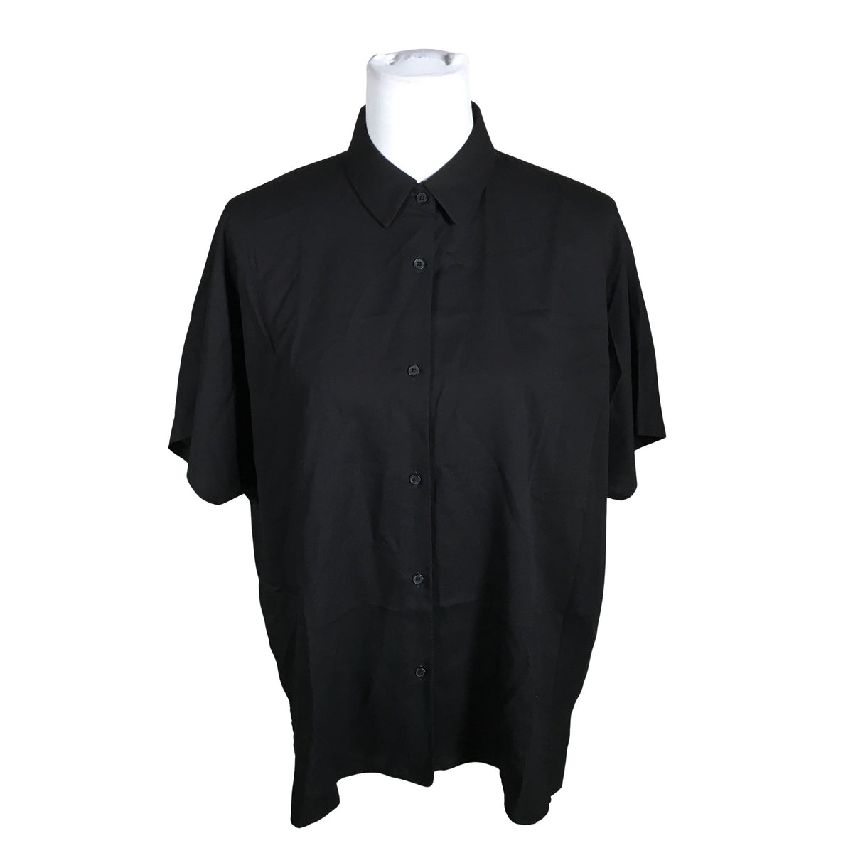 Unisex Uniqlo - Lühikeste käistega pluus, suurus 40 - Must (1)