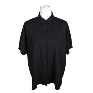 Unisex Uniqlo - Lühikeste käistega pluus, suurus 40 - Must (1)