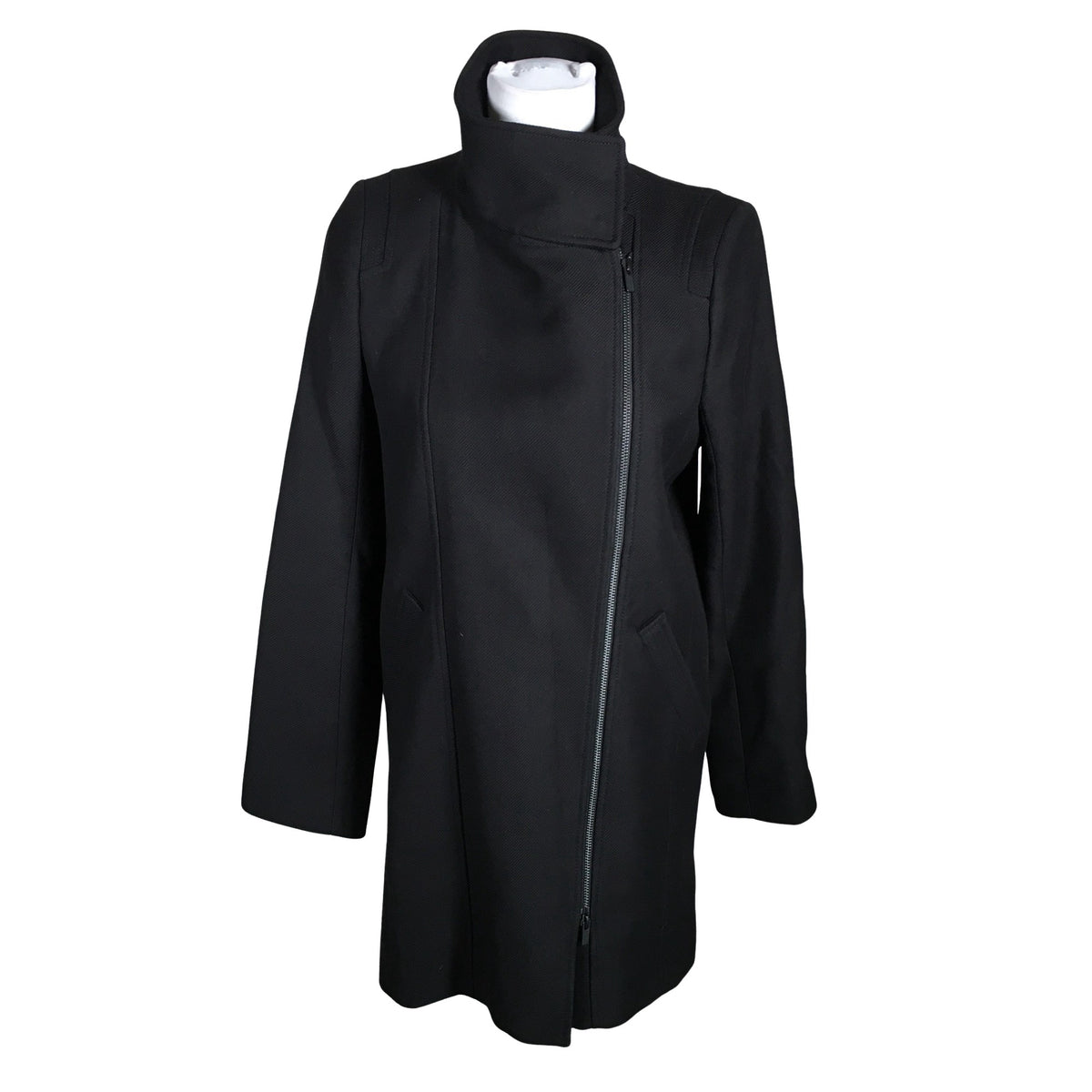 Unisex Comptoir des cotonniers - Villane mantel, suurus 40 - Must (1)
