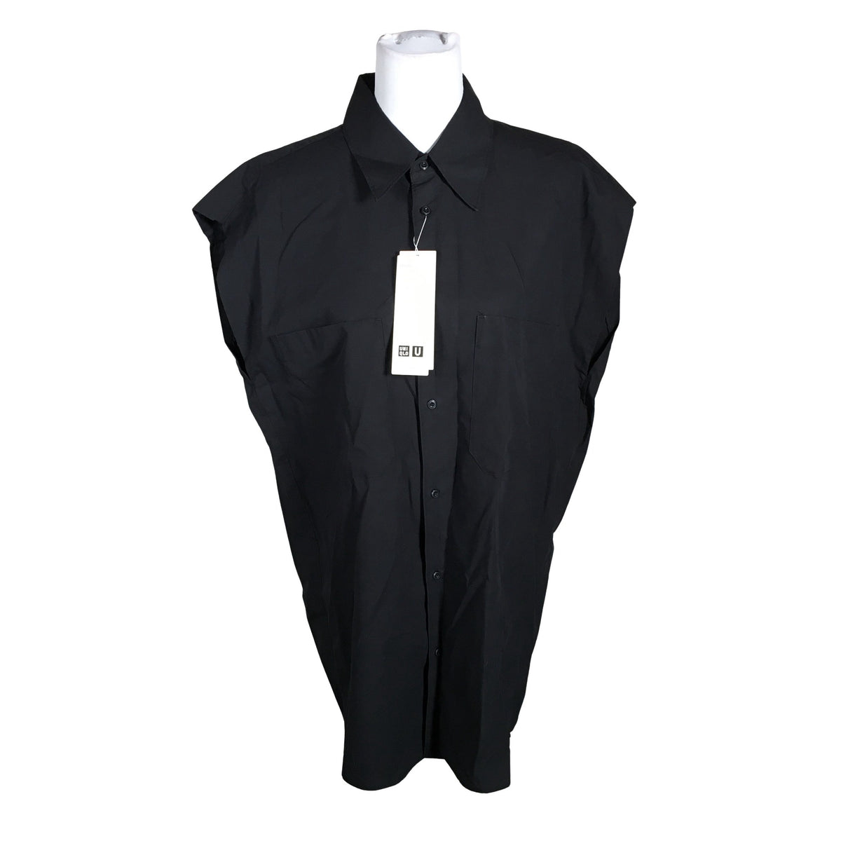 Unisex Uniqlo - Mitteveniv tuunika, suurus 40 - Must (1)